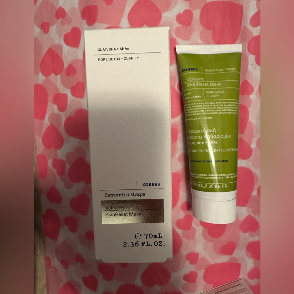 Korres Santorini Grape Volcanic SkinReset Mask NEW - Picture 1 of 10